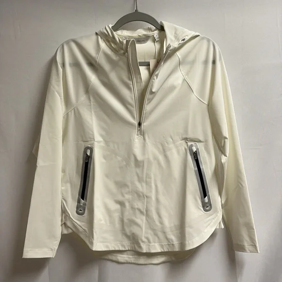 Peter Millar Jameson Popover Hooded Jacket White Size Small NWT - Picture 4 of 8